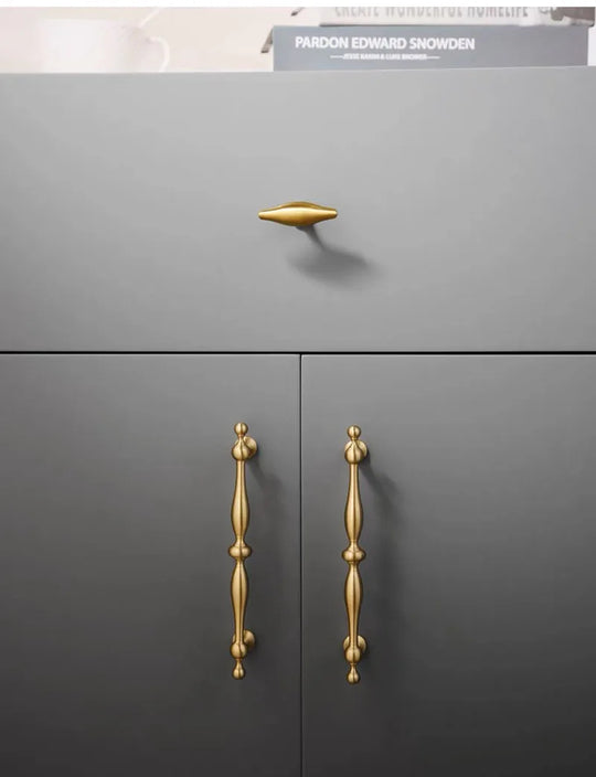 New Brass Cabinet Handles – Modern T-Bar Pulls and Drawer Knobs for Kitchen and Wardrobe