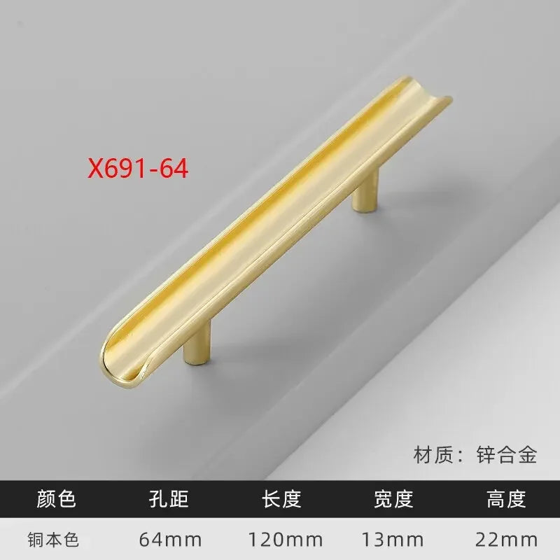 Modern Gold Kitchen Cupboard Drawer Handles – Chinese Style Decorative Knobs