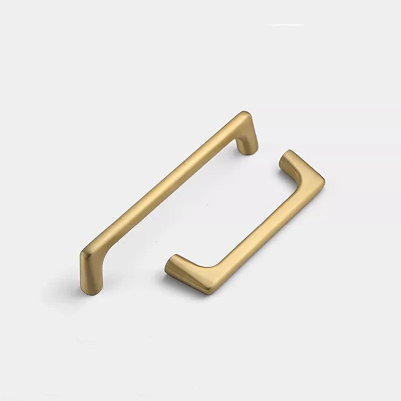 Solid Brass Wardrobe Handles – Integrated Cabinet Pulls and Furniture Bar Handles (106mm-332mm)