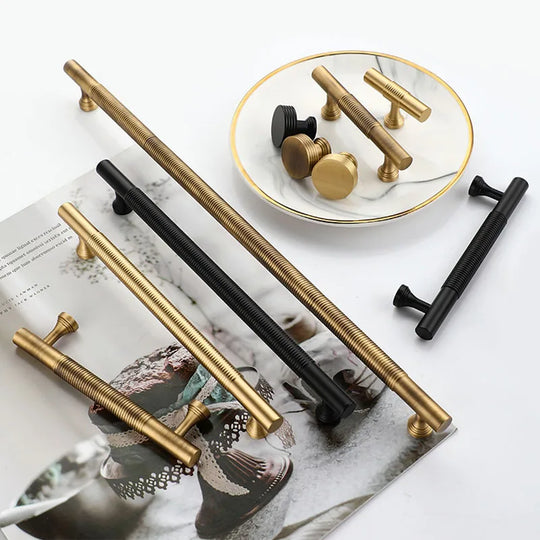 Brass Handles – Gold, Black, Antique Cabinet Bar Handles and Drawer Knobs for Furniture